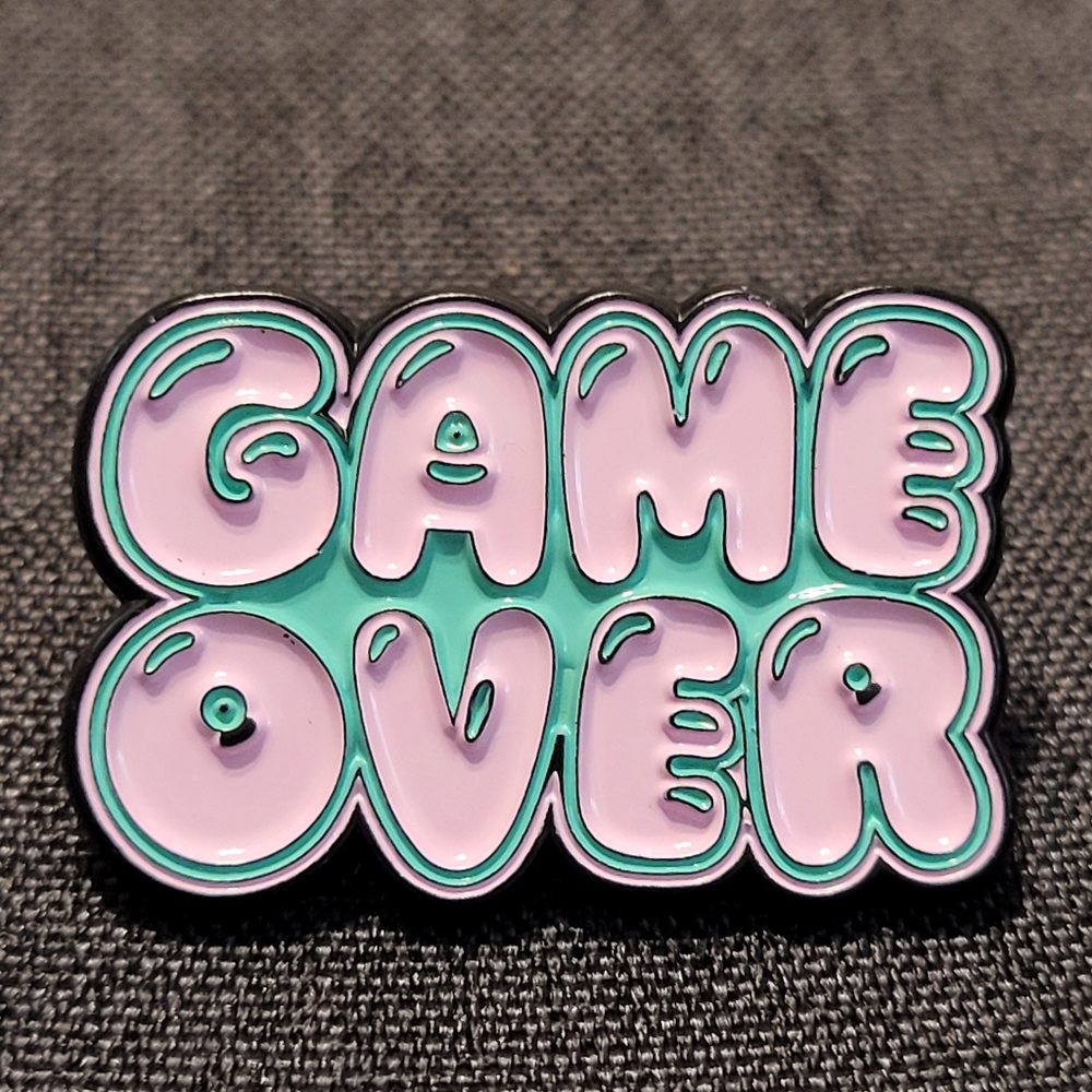 Game Over Enamel Pin